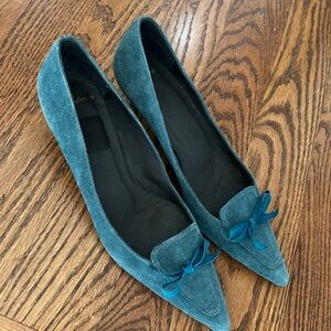 Vintage Delman suede pumps